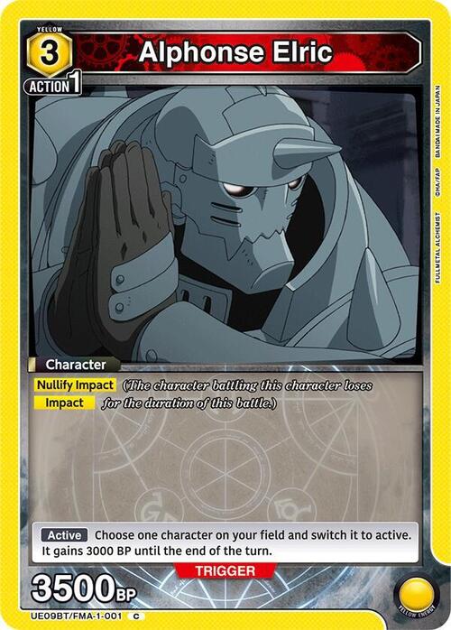 Alphonse Elric Card Front