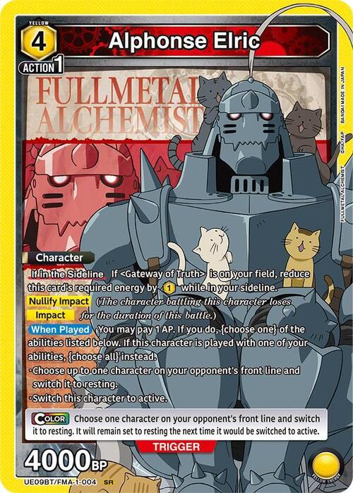 Alphonse Elric Card Front