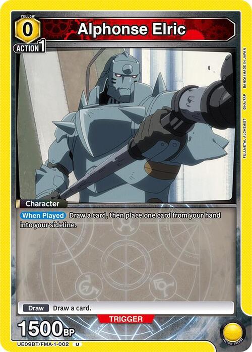 Alphonse Elric Card Front