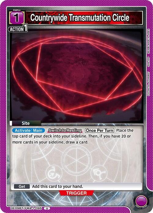 Countrywide Transmutation Circle Card Front
