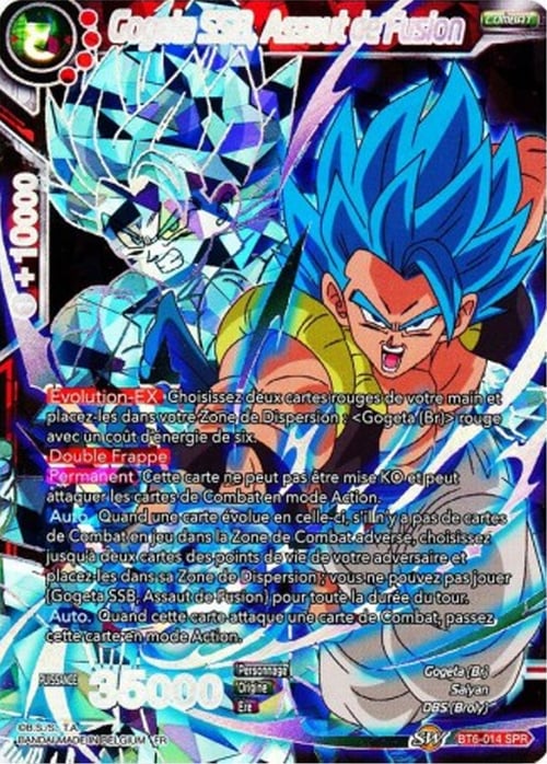 SSB Gogeta, Fusion Onslaught Card Front
