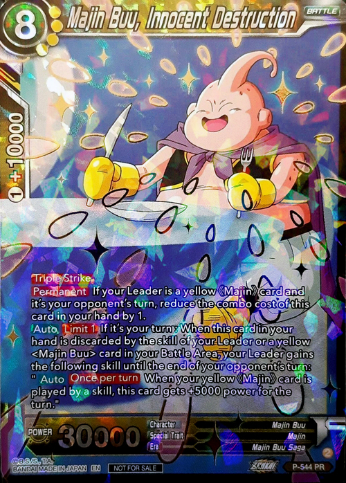 Majin Buu, Innocent Destruction Card Front