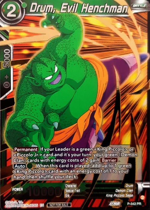 Drum, Evil Henchman Card Front