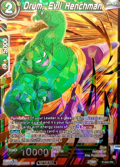 Drum, Evil Henchman Card Front