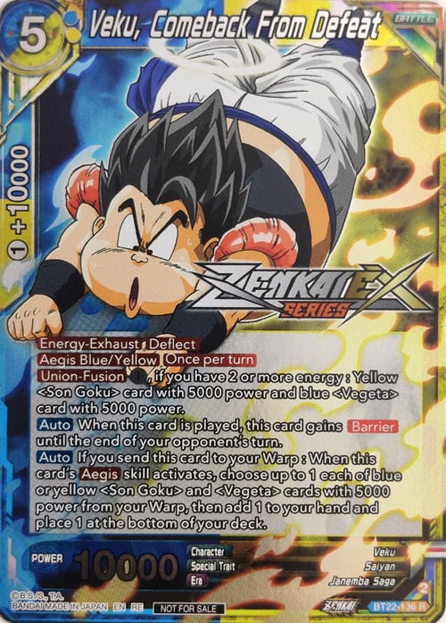 Veku, Comeback From Defeat Card Front