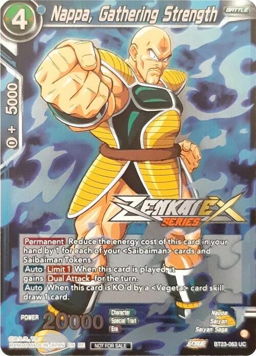 Nappa, Gathering Strength Card Front