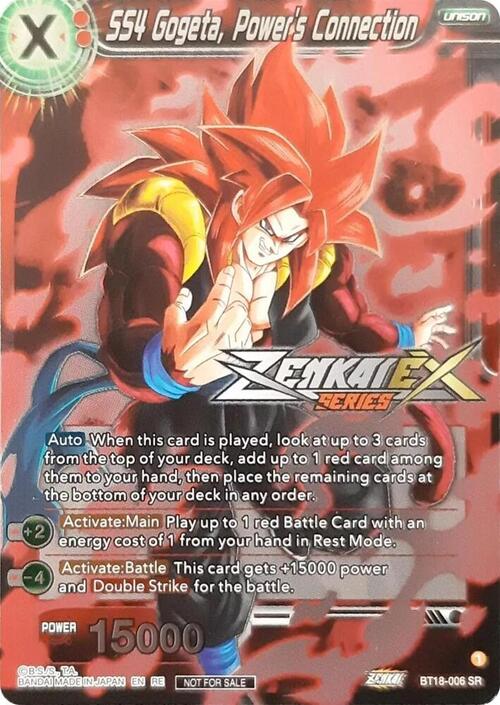 SS4 Gogeta, Power's Connection Card Front
