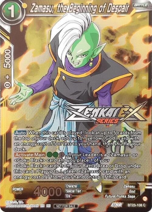 Zamasu, the Beginning of Despair Card Front