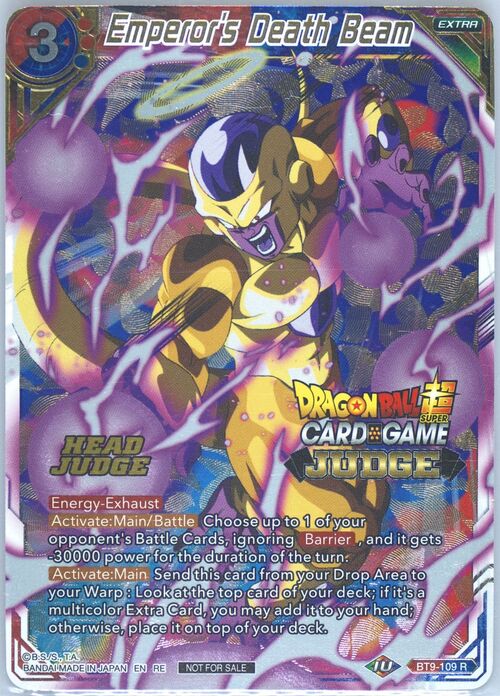 Emperor's Death Beam Card Front