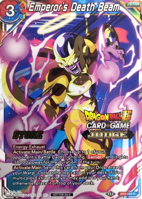 Emperor's Death Beam Card Front