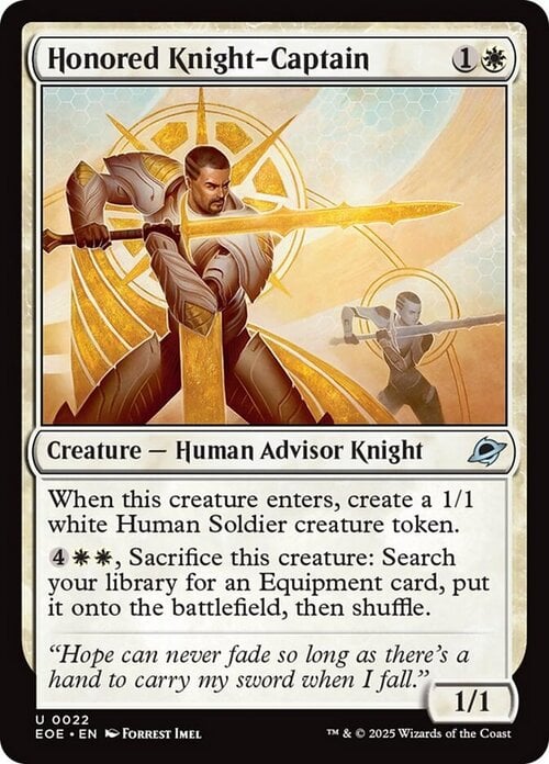 Honored Knight-Captain Card Front
