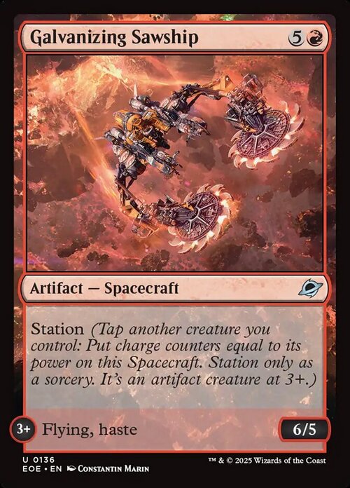 Galvanizing Sawship Card Front