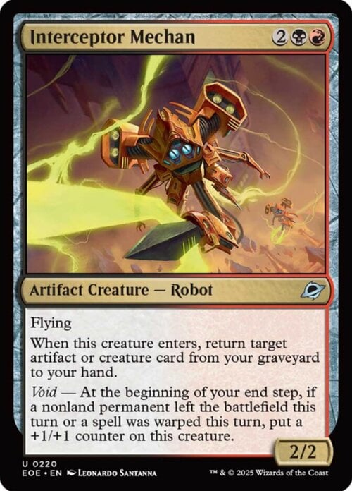Interceptor Mechan Card Front