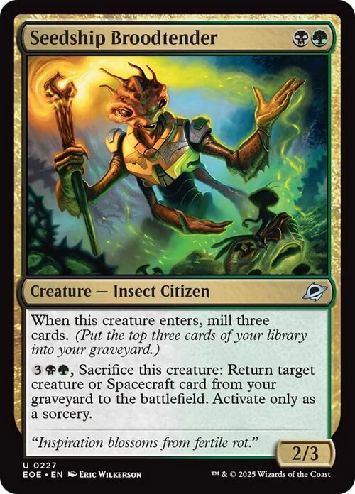 Seedship Broodtender Card Front