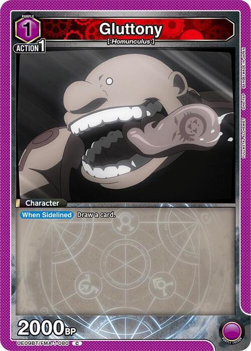 Gluttony Card Front