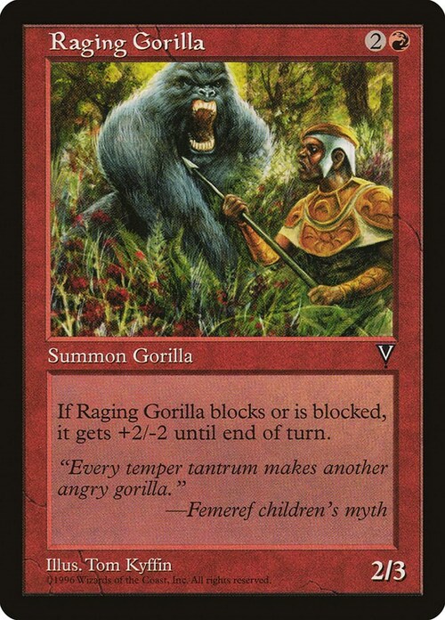 Gorilla Scatenato Card Front