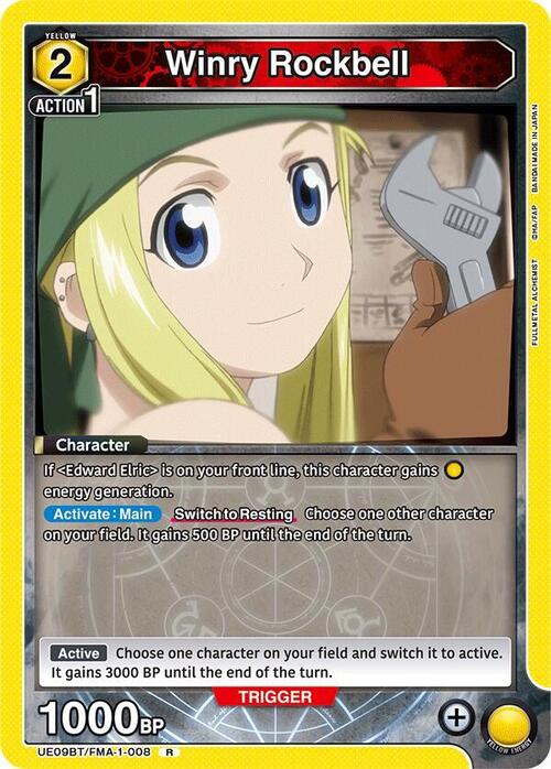 Winry Rockbell Card Front