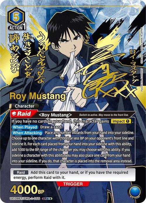 Roy Mustang Card Front