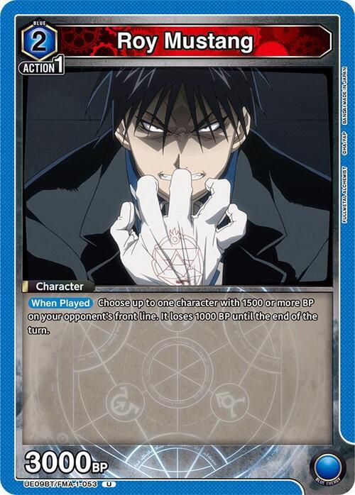 Roy Mustang Card Front