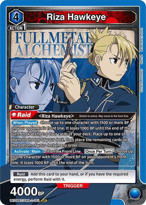 Riza Hawkeye Card Front