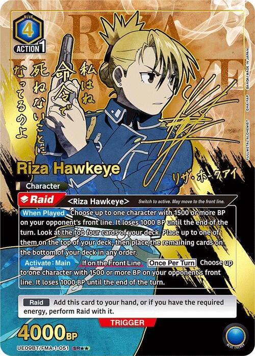 Riza Hawkeye Card Front