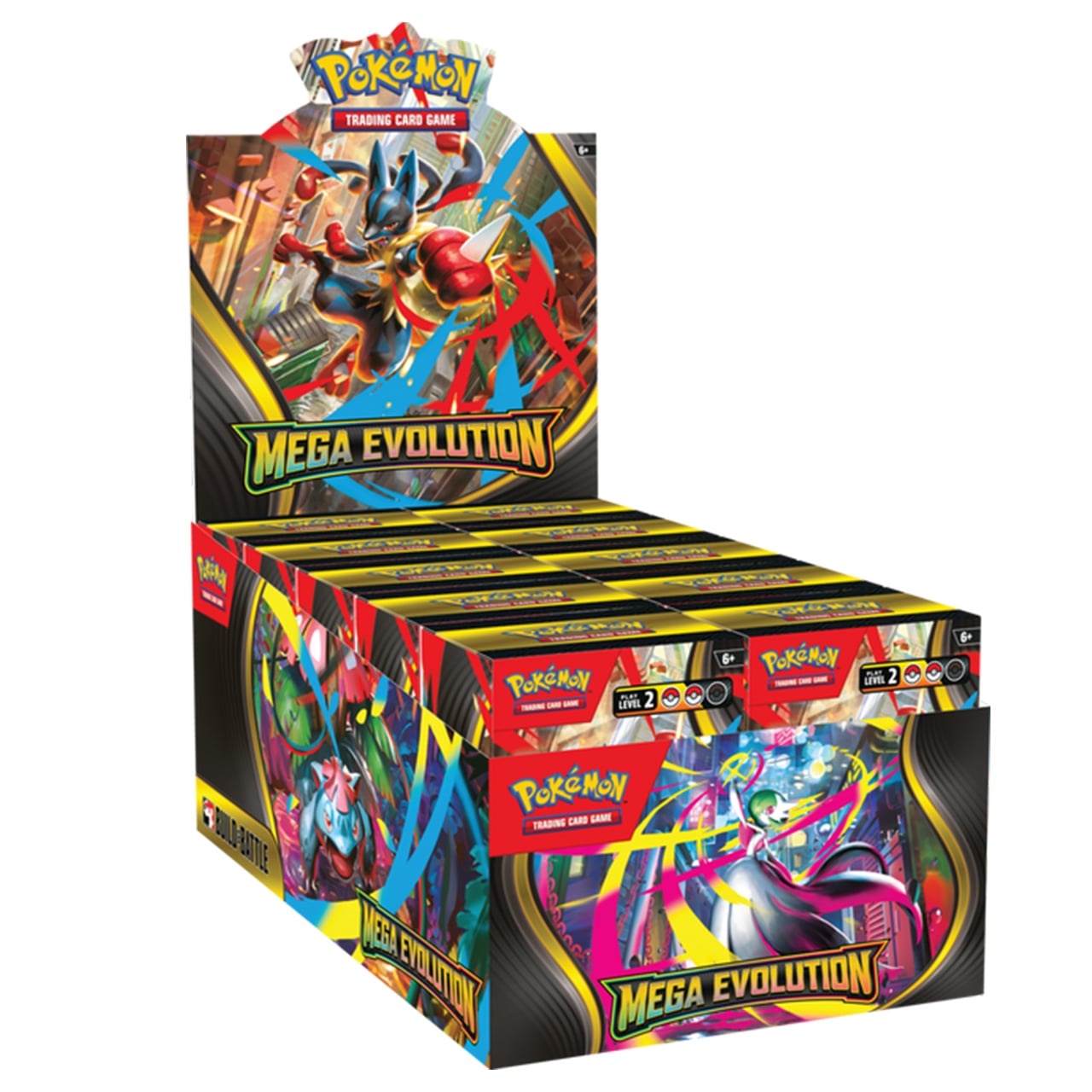 Mega Evolution Build & Battle Kit Display