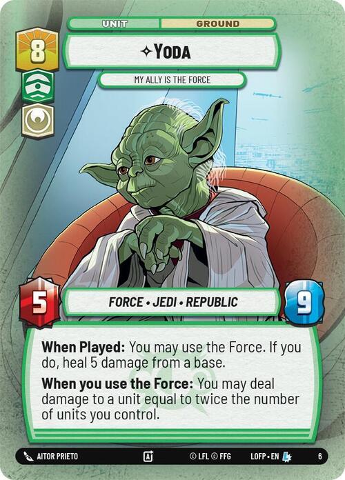 Yoda, Mio Alleato È La Forza Card Front