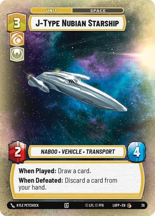 J-Type Nubian Starship Card Front