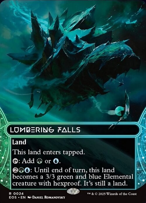 Lumbering Falls Card Front