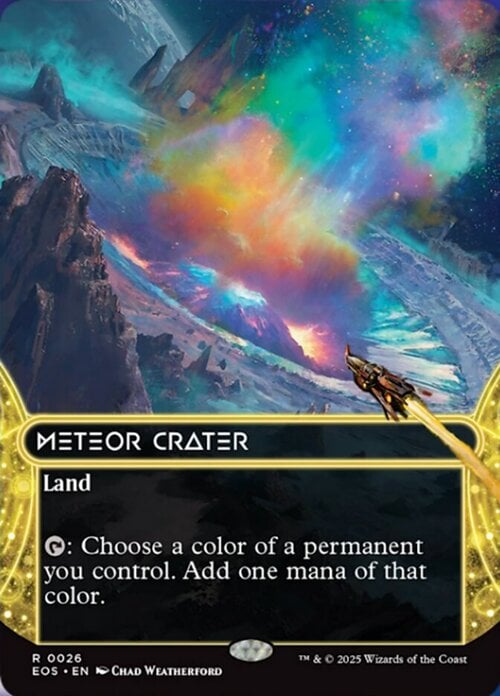 Meteor Crater Card Front