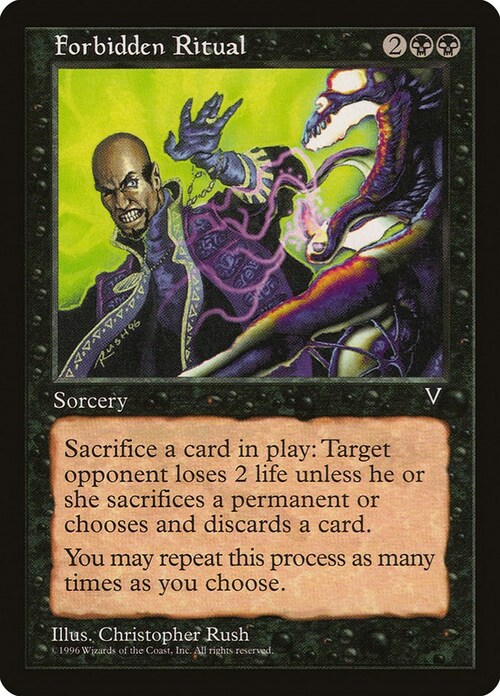 Forbidden Ritual Card Front