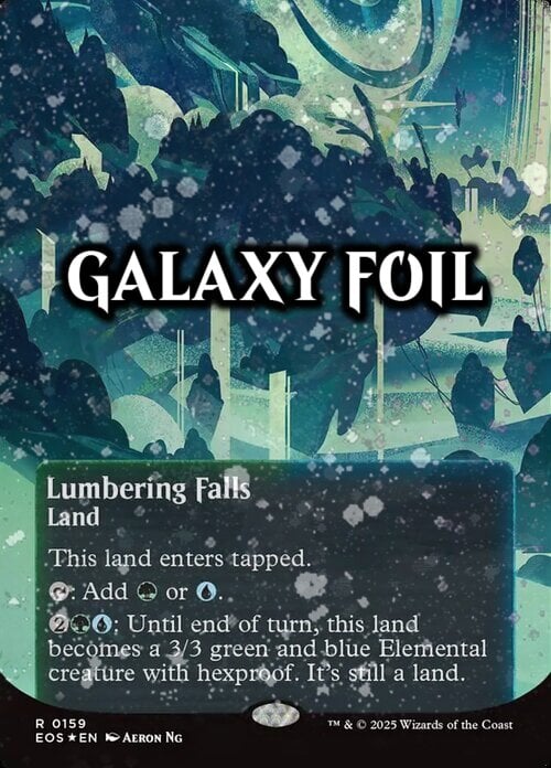 Lumbering Falls Card Front