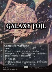 Contested War Zone · Borderless | Galaxy Foil 143