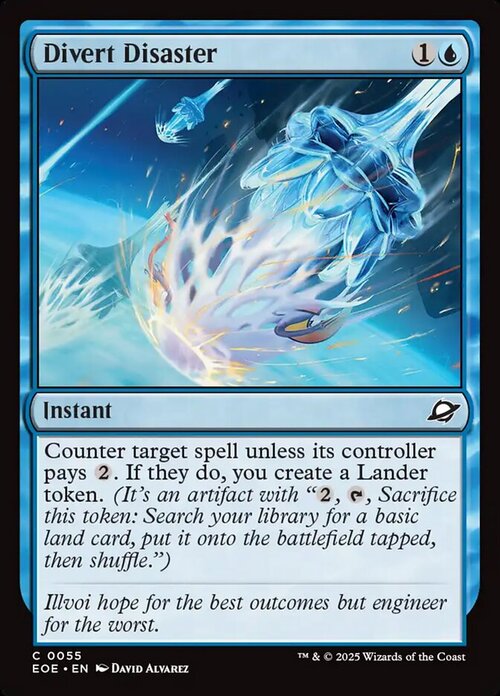 Divert Disaster Card Front