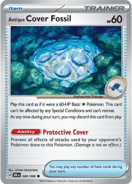 Antique Cover Fossil Black Bolt | Pokmon | CardTrader