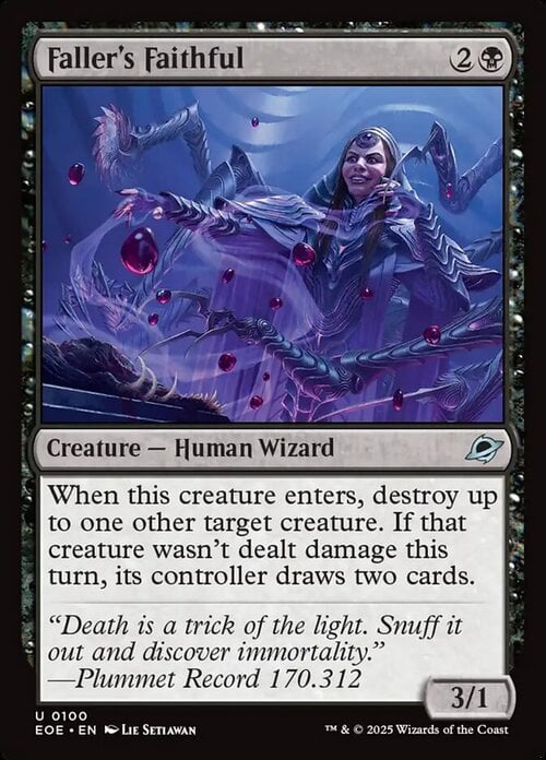 Faller's Faithful Card Front