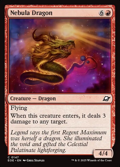 Nebula Dragon Card Front