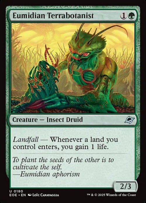Eumidian Terrabotanist Card Front