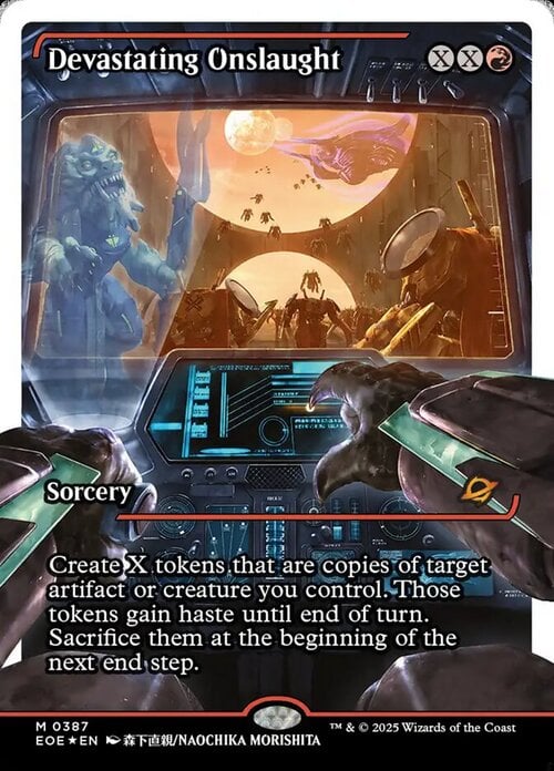 Devastating Onslaught Card Front