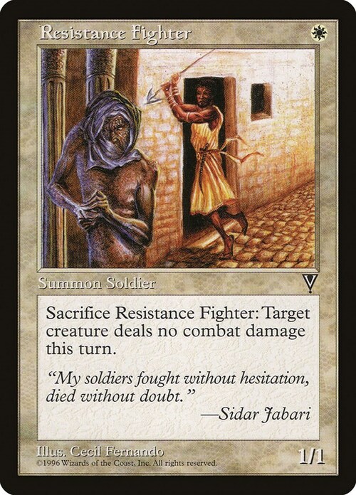 Resistance Fighter Card Front