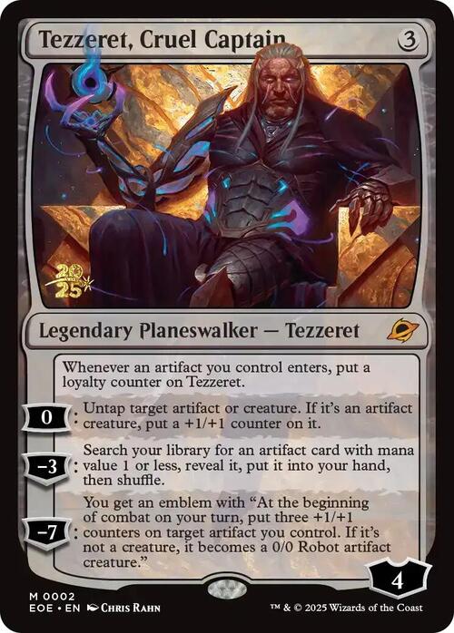 Tezzeret, Cruel Captain Card Front