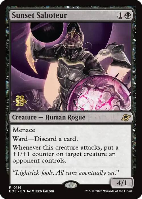 Sunset Saboteur Card Front