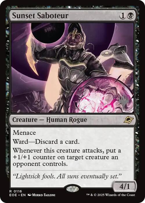 Sunset Saboteur Card Front