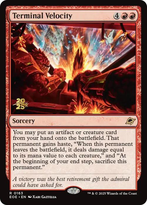 Terminal Velocity Card Front