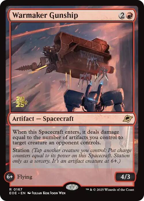 Warmaker Gunship Card Front