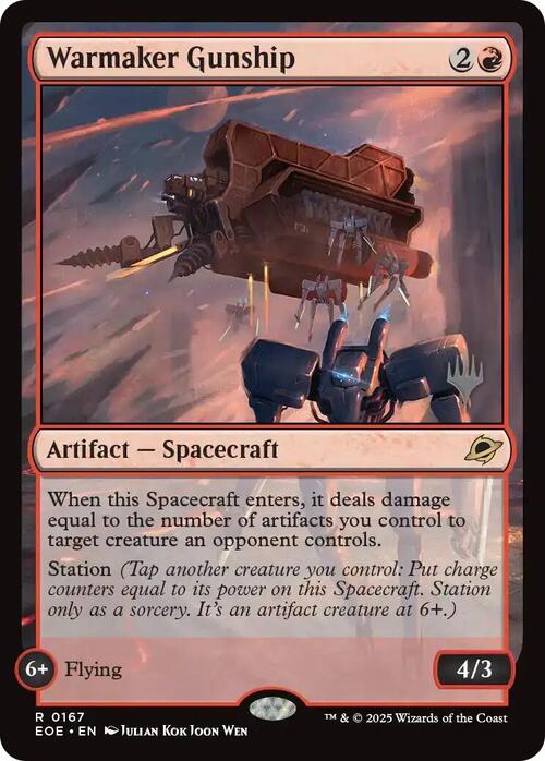 Warmaker Gunship Card Front