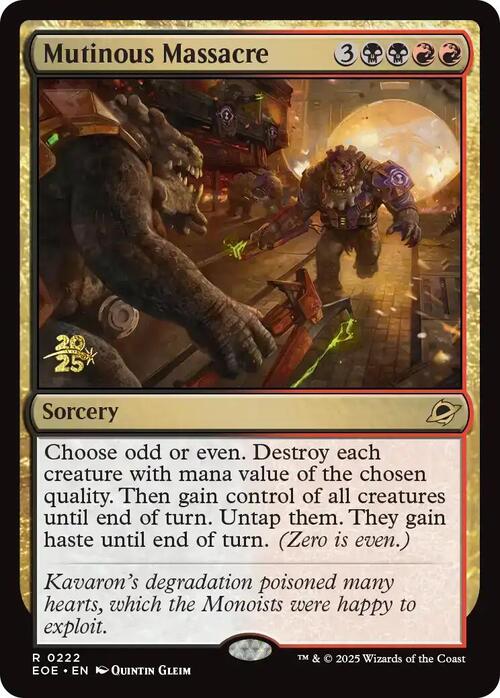 Mutinous Massacre Card Front