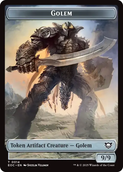 Golem // Gnome Card Front