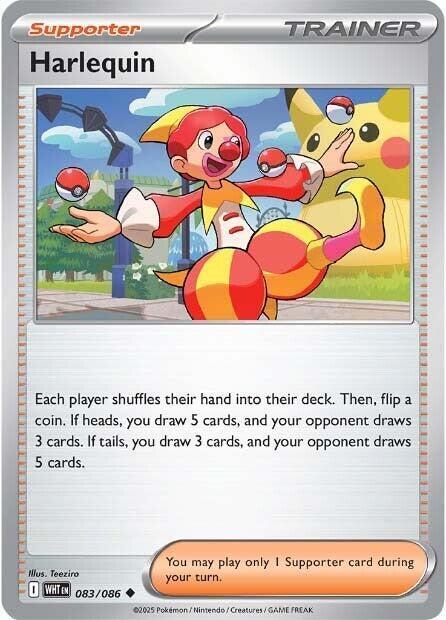 Harlequin Card Front