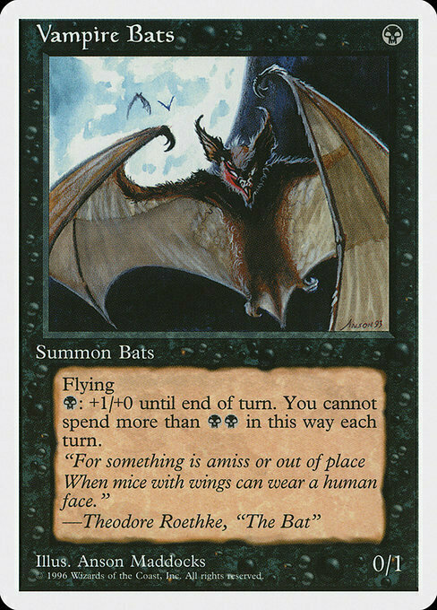 Pipistrelli Vampiro Card Front
